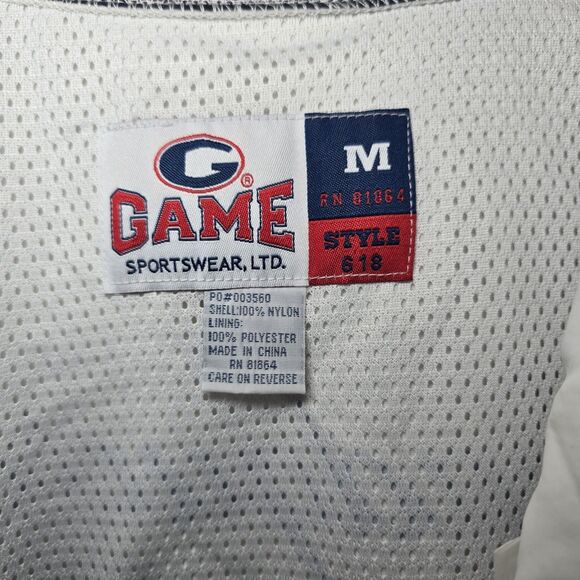 Game Sportswear Glenwood H&L Co Fire Dept Windbreaker Jacket Navy White Medium - Picture 4 of 13